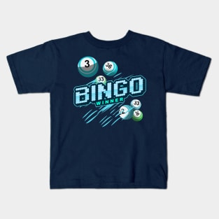 Bingo Game Winner 6 Balls Kids T-Shirt